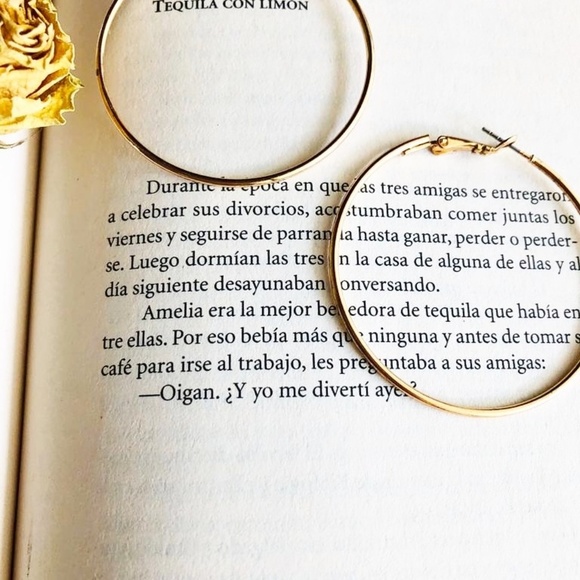 Alquimia Gold Hoop Earrings - Picture 1 of 1